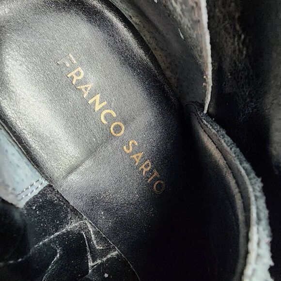 Franco Sarto Lamerosa Women’s Ankle Boots Monk Strap Black Suede, Size 8.5 - Picture 12 of 16